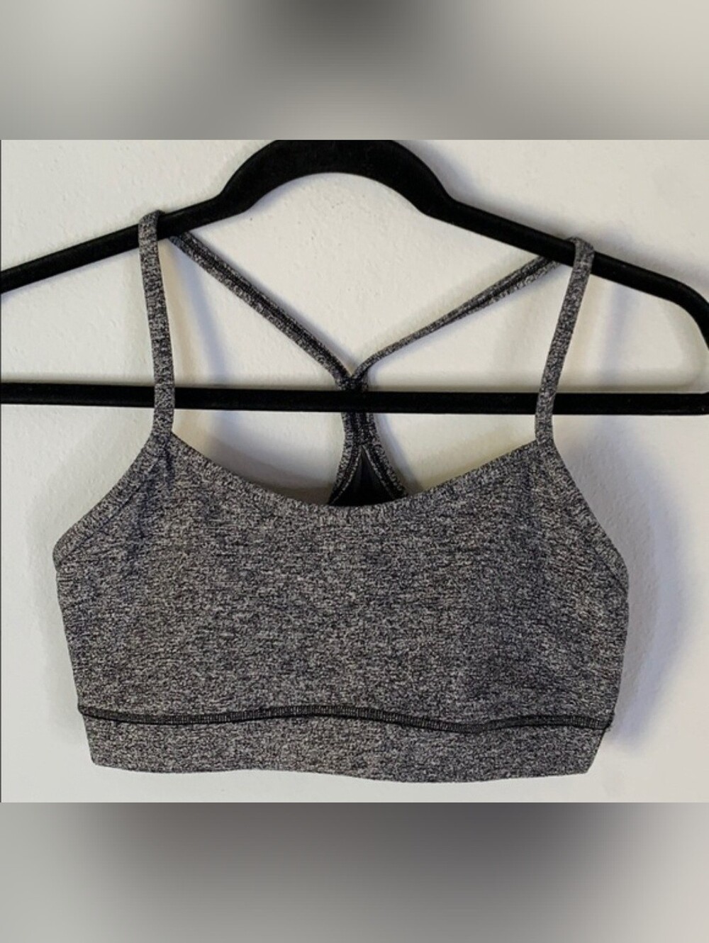 lululemon athletica Heathered Charcoal Strappy Bralette - Gray